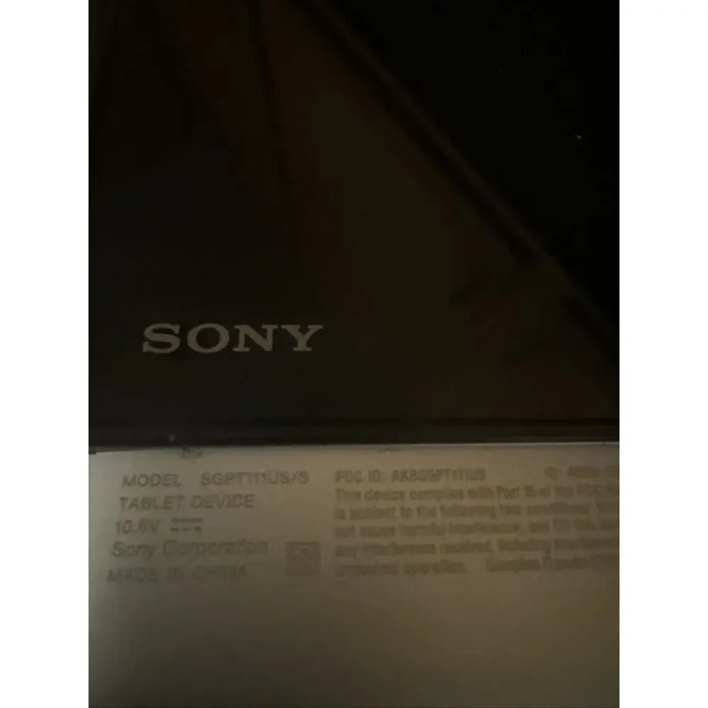 Lot Of 2 SONY XPERIA S‎ Tablet Android 10.1 inch Black Locked Tested Both Work